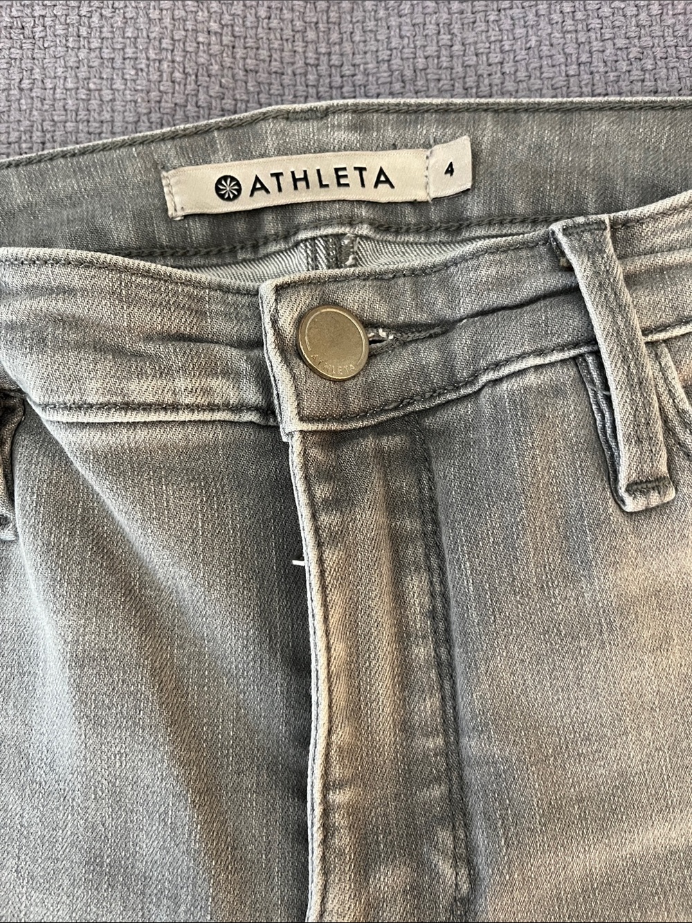 Athleta Women's Gray Skinny Stretch Jeans Sculptek Size 4